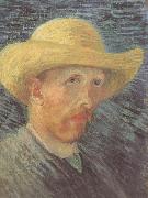 Vincent Van Gogh Self-Portrait wtih Straw Hat (nn04) Germany oil painting artist